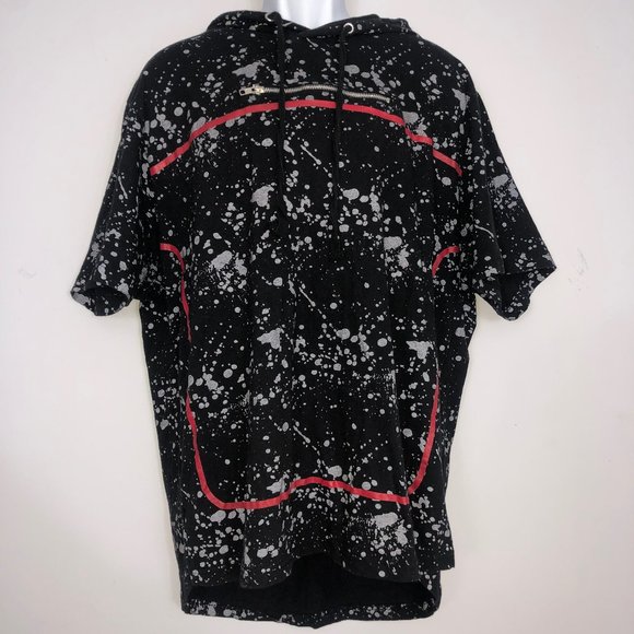 Encrypted Supply Company Other - Encrypted Supply Co Hoodie Mens 4X Black All Over Print Short Sleeve Pullover*